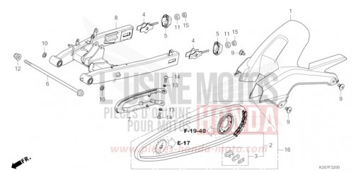 BRAS OSCILLANT MSX125AN de 2022